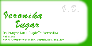 veronika dugar business card